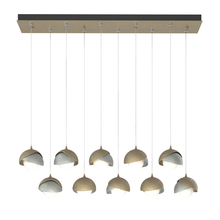 Hubbardton Forge 131205-SKT-STND-84-82-GG0711 - Brooklyn 10-Light Double Shade Pendant