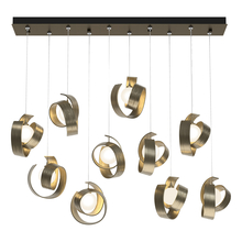 Hubbardton Forge 131208-SKT-STND-84-GG0711 - Riza 10-Light Pendant