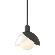 Hubbardton Forge 181184-SKT-MULT-20-BB0757 - Brooklyn Double Shade Art Glass Mini Pendant