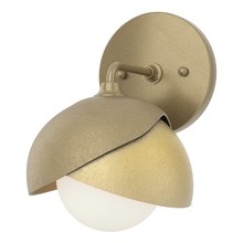 Hubbardton Forge 201374-SKT-84-86-GG0711 - Brooklyn 1-Light Double Shade Bath Sconce