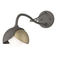 Hubbardton Forge 201377-SKT-07-84-GG0711 - Brooklyn 1-Light Double Shade Long-Arm Sconce