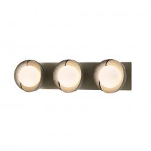 Hubbardton Forge 201378-SKT-84-85-GG0711 - Brooklyn 3-Light Straight Double Shade Bath Sconce