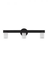 Visual Comfort & Co. Modern Collection KWBA27527B-277 - Kelly Wearstler Esfera 3-light dimmable LED medium bath vanity with nightshade black finish