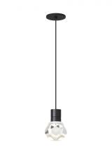 Visual Comfort & Co. Modern Collection 700TDKIRAP1BB-LED922 - Modern Kira dimmable LED Ceiling Pendant Light in a Black finish