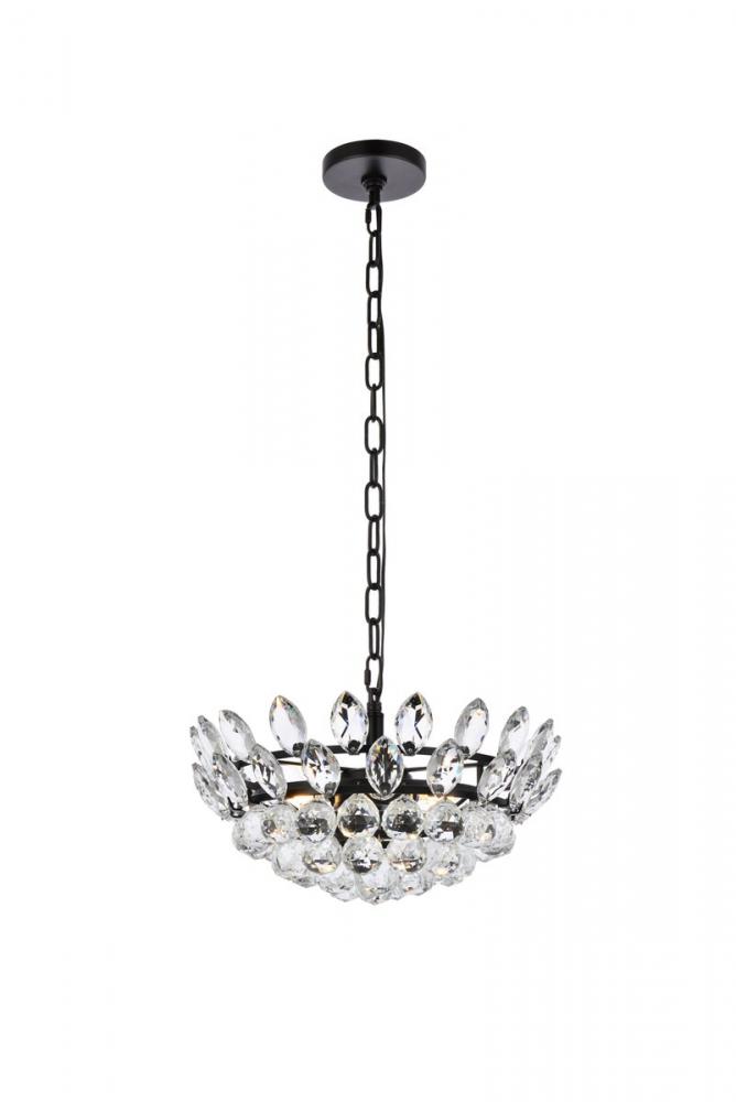 Emilia 16 Inch Pendant in Black