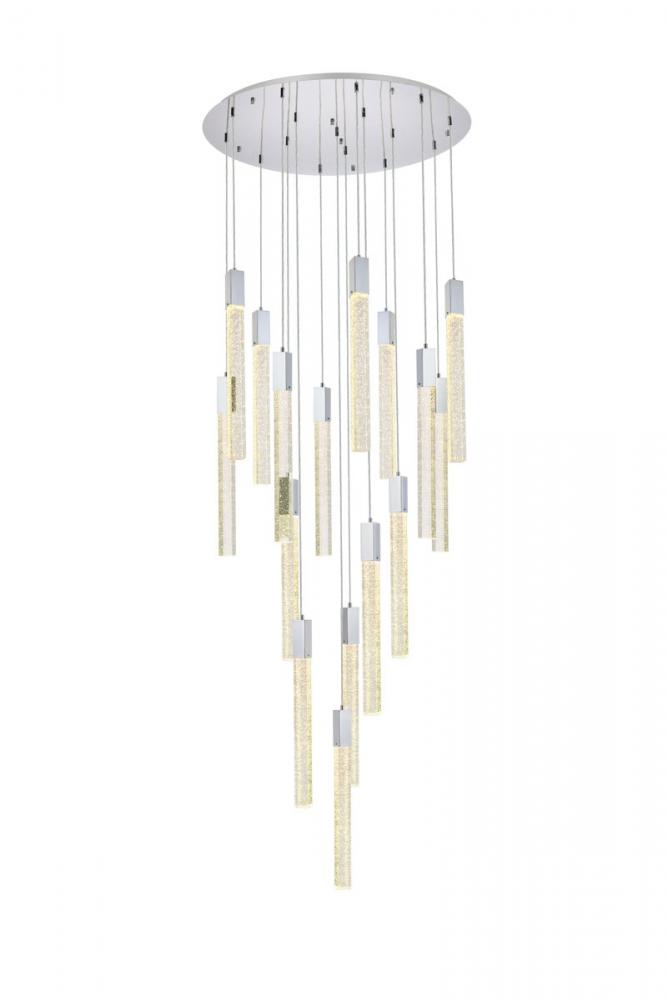 Weston 16 Lights Pendant in Chrome