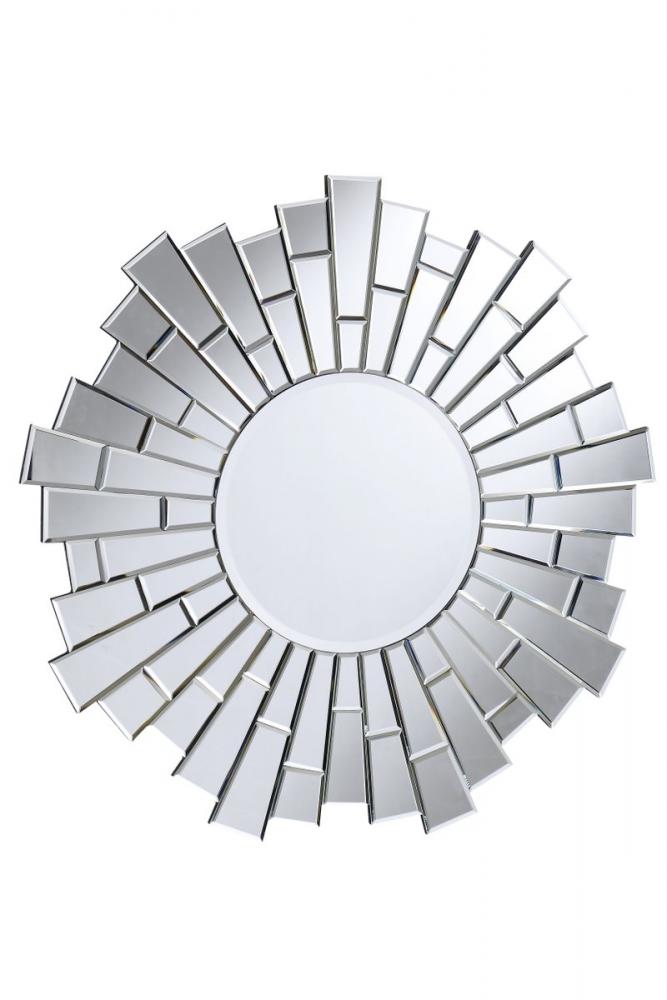 Modern 32 In. Contemporary Mirror in Clear