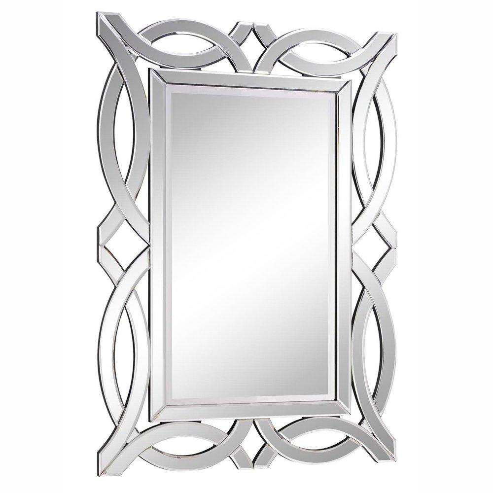 Modern 28 In. Contemporary Mirror in Clear