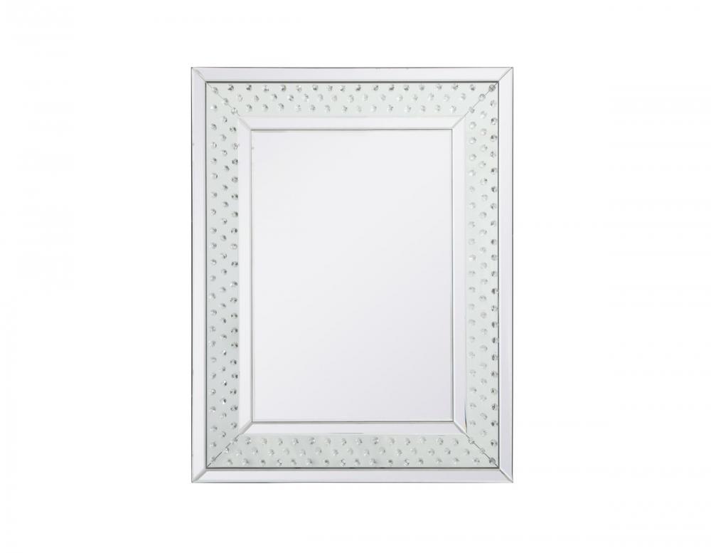 Sparkle Collection Crystal Mirror 28x36 Inch