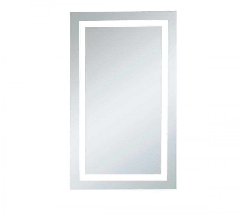 LED Hardwired Mirror Rectangle W24h40 Dimmable 5000k