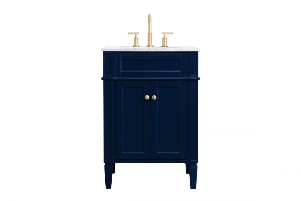 24 Inch Single Bathroom Vanity in Blue