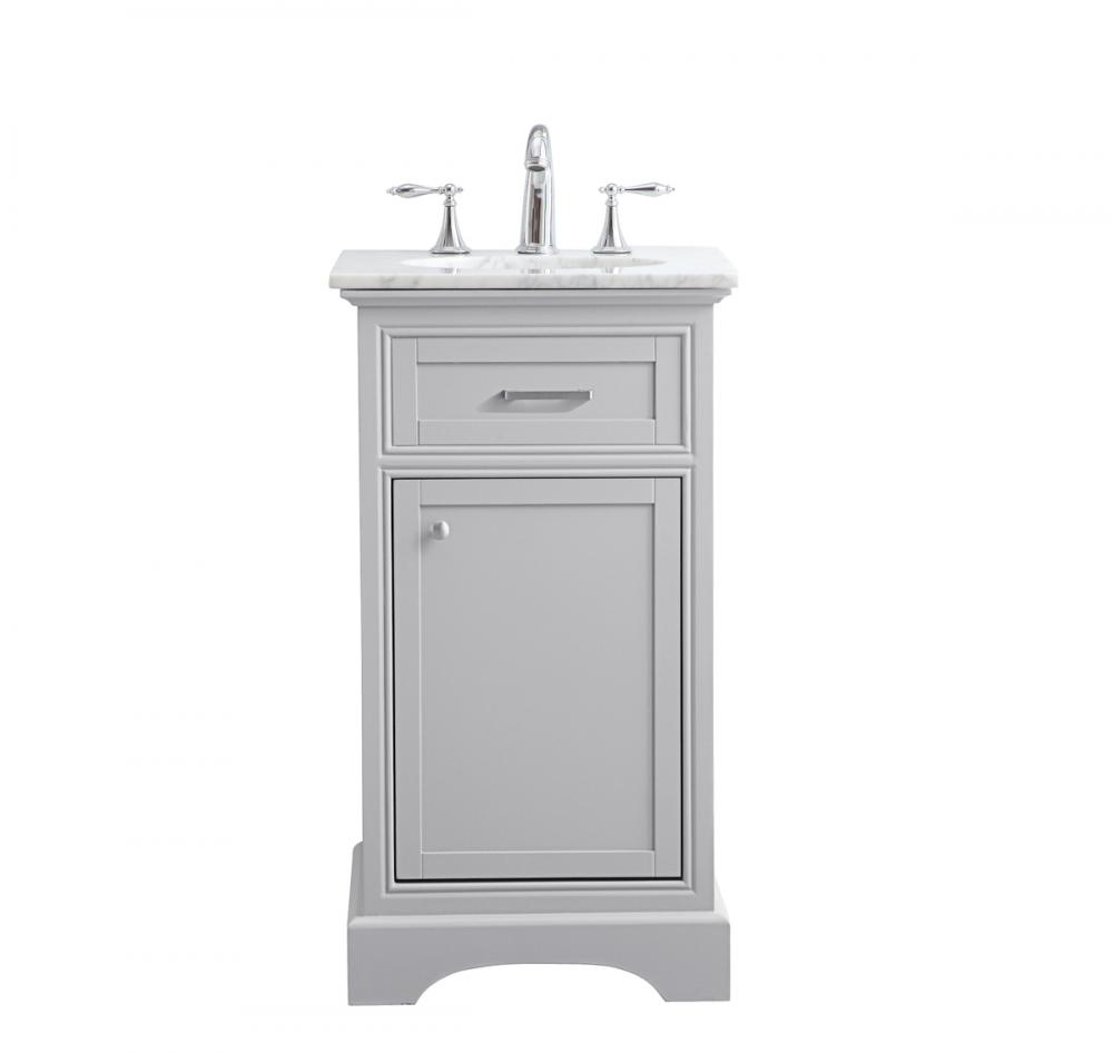 19 In. Single Bathroom Vanity Set in Light Grey