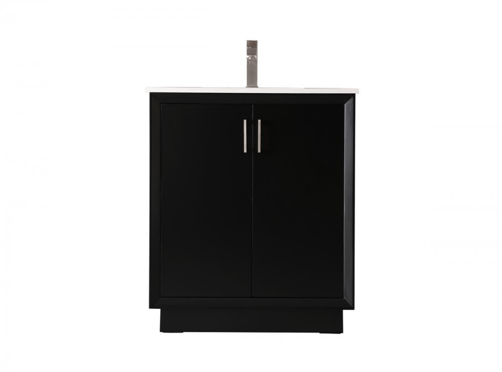 30 Inch Single Bathroom Vanity in Black