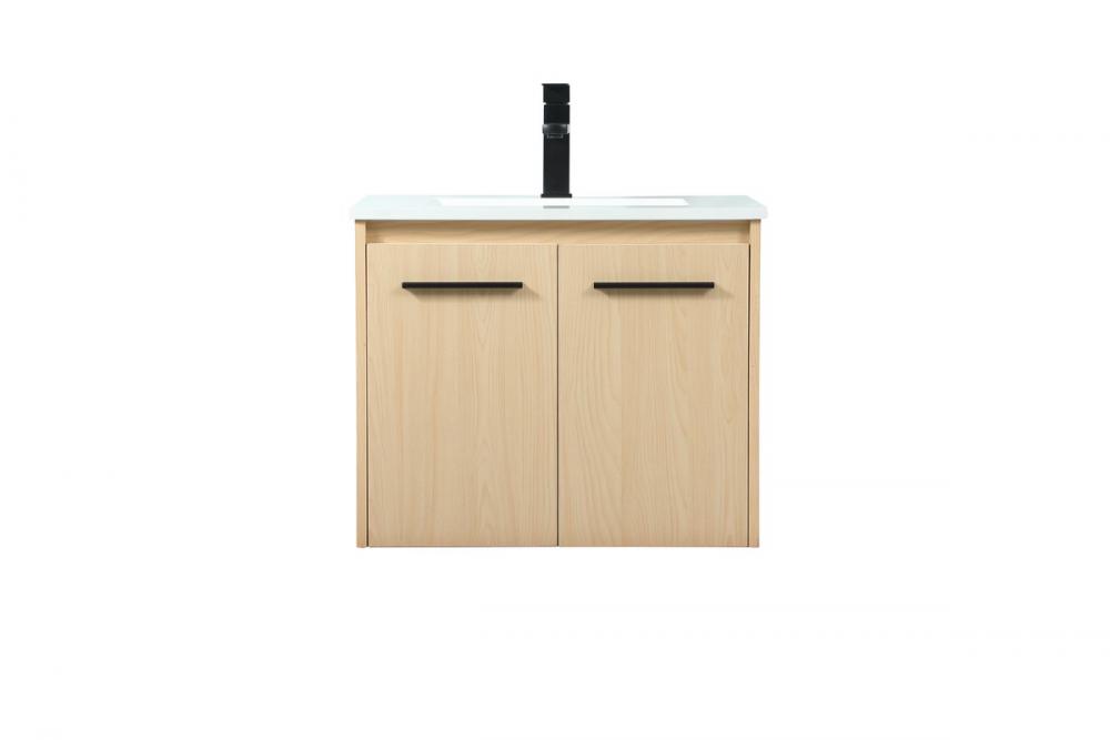 24 Inch Single Bathroom Vanity in Maple