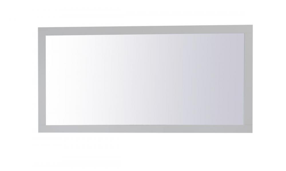 Aqua Rectangle Vanity Mirror 72 Inch in Grey