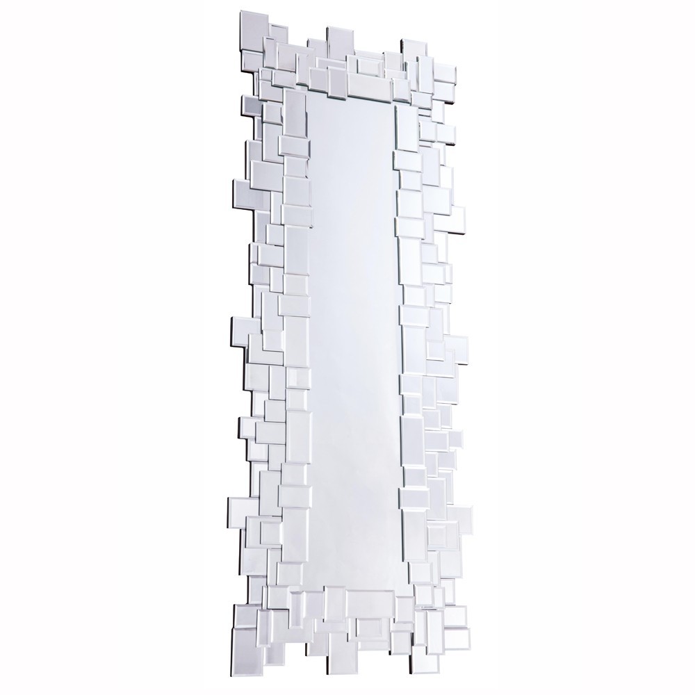 Modern 23.6 in. Contemporary Mirror in Clear