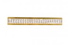 Elegant 3502W32G - Monroe Integrated LED Chip Light Gold Wall Sconce Clear Royal Cut Crystal