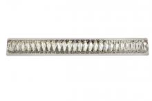Elegant 3502W35C - Monroe Integrated LED Chip Light Chrome Wall Sconce Clear Royal Cut Crystal