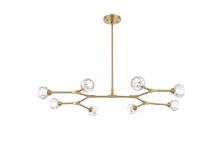 Elegant 3508D45G - Zayne 8 Light Pendant in Gold