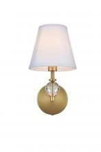 Elegant LD7021W6SG - Bethany 7 inch Wall Sconce in Satin Gold