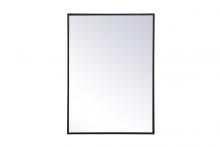 Elegant MR572028BLK - Metal mirror medicine cabinet 20 inch x 28 inch in Black