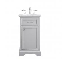 Elegant VF15019GR - 19 In. Single Bathroom Vanity Set in Light Grey