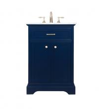 Elegant VF15024BL - 24 Inch Single Bathroom Vanity in Blue