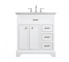 Elegant VF15032WH - 32 Inch Single Bathroom Vanity in White