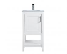 Elegant VF16018WH - 18 Inch Single Bathroom Vanity in White