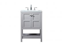 Elegant VF16424GR - 24 Inch Single Bathroom Vanity in Grey