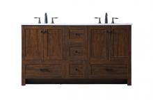 Elegant VF2860DEX - 60 Inch Double Bathroom Vanity in Expresso