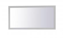 Elegant VM27236GR - Aqua Rectangle Vanity Mirror 72 Inch in Grey