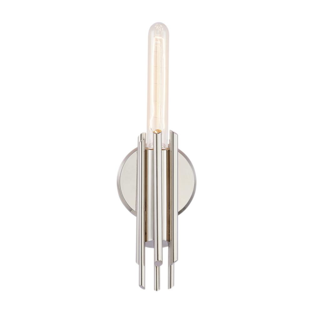 Torres 9-in Polished Nickel 1 Light Wall/Vanity