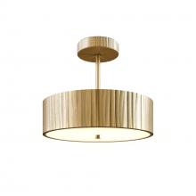 Alora Lighting SF361212VB - Kensington 12-in Vintage Brass LED Semi Flush Mount