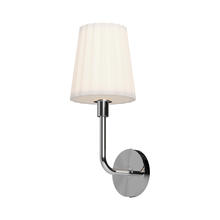 Alora Lighting WV628107CHOP - Plisse 7-in Chrome/Opal Matte Glass 1 Light Wall/Vanity