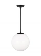 Visual Comfort & Co. Studio Collection 6024EN3-112 - Leo - Hanging Globe 1-Light LED Extra Large Pendant in Midnight Black Finish