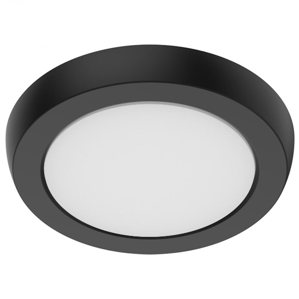 Blink Performer - 8 Watt LED; 5 Inch Round Fixture; Black Finish; 5 CCT Selectable