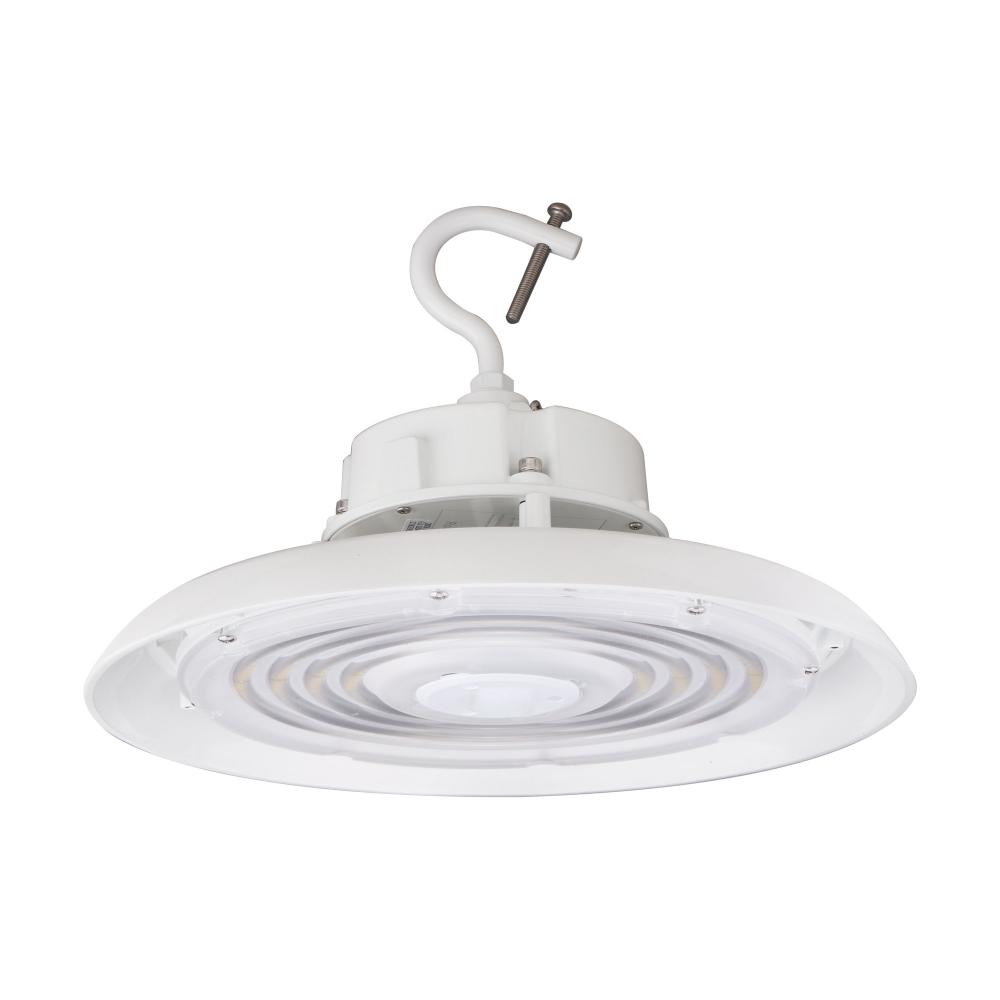 240W UFO LED High Bay; 34560 Lumens; 5000K; 120-277 Volt; 0-10V Dimmable; White Finish