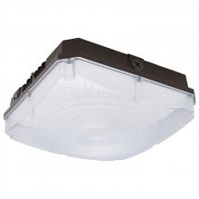 Nuvo 65/983 - 10 Inch LED Field Selectable Canopy Fixture With Sensor; 45/60/70 Watts; 3K/4K/5K CCT; 120-277 Range