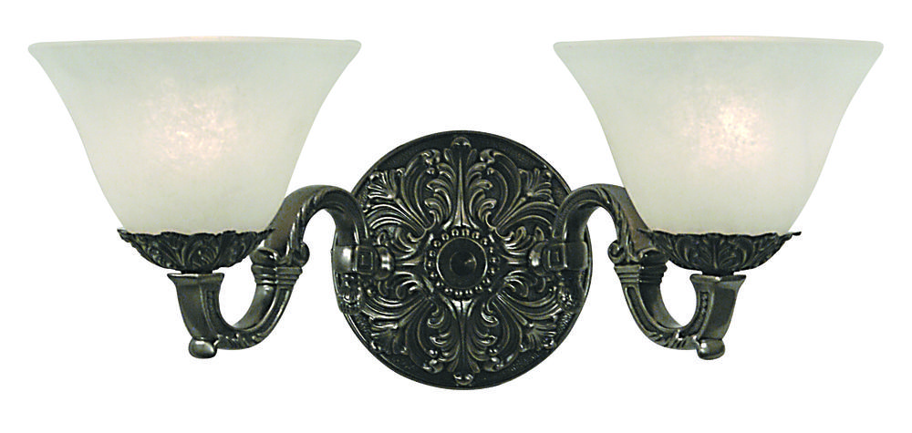 2-Light Mahogany Bronze Napoleonic Sconce