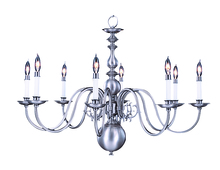 Framburg 9130 PB - 8-Light Polished Brass Jamestown Dining Chandelier