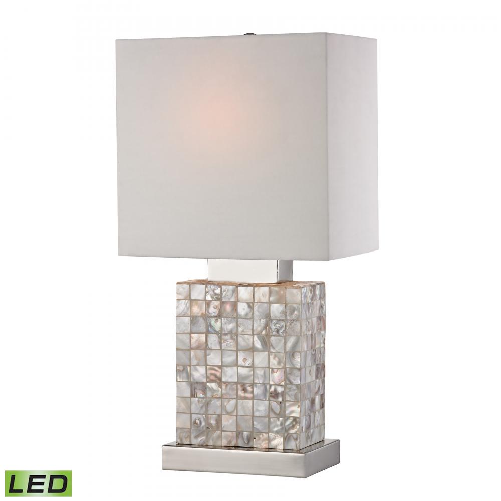 Sterling 17'' High 1-Light Table Lamp - Chrome - Includes LED Bulb