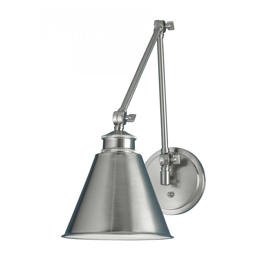 Aidan 18.5'' High 1-Light Swingarm Sconce - Brushed Nickel