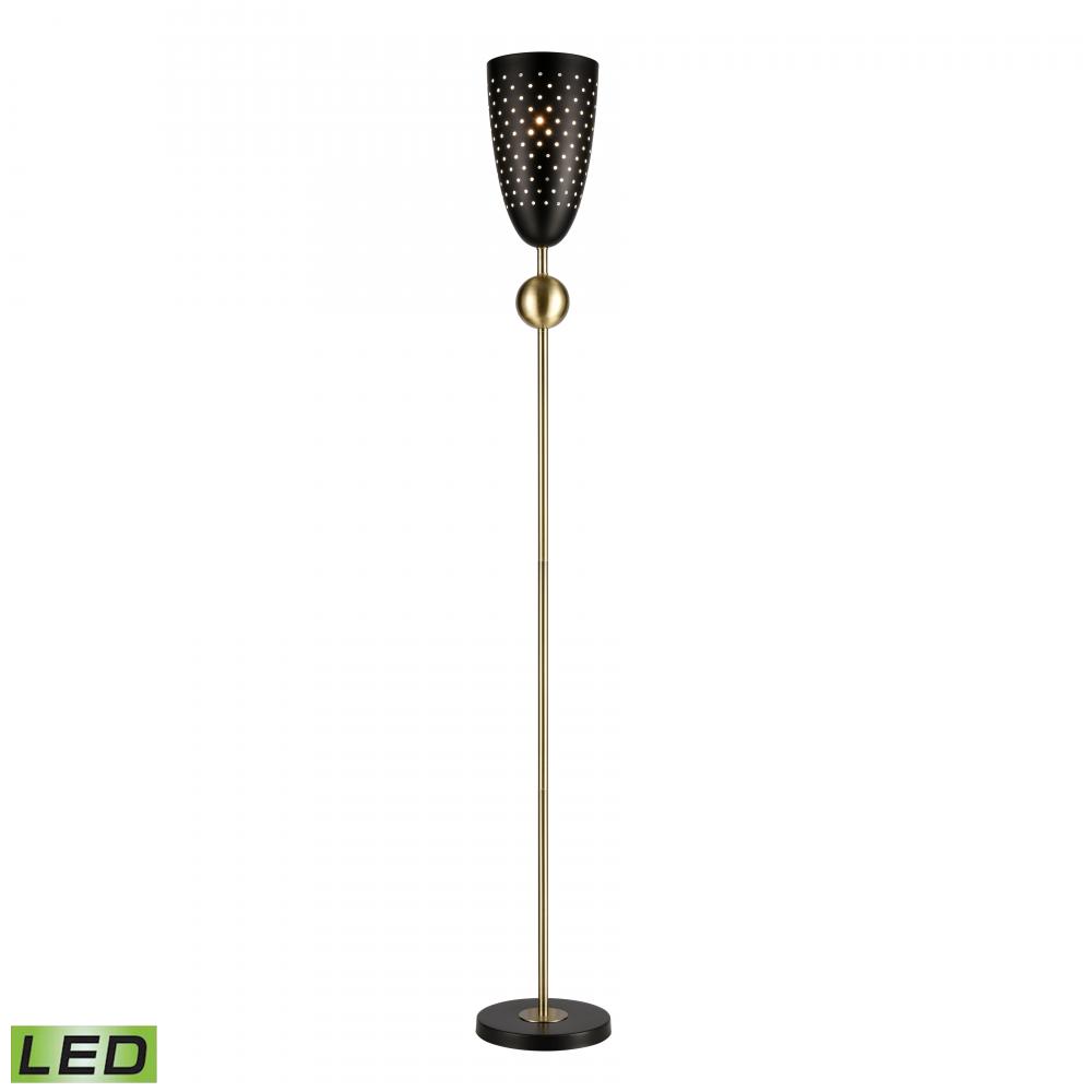 Amulet 69.5'' High 1-Light Floor Lamp - Black - Includes LED Bulb