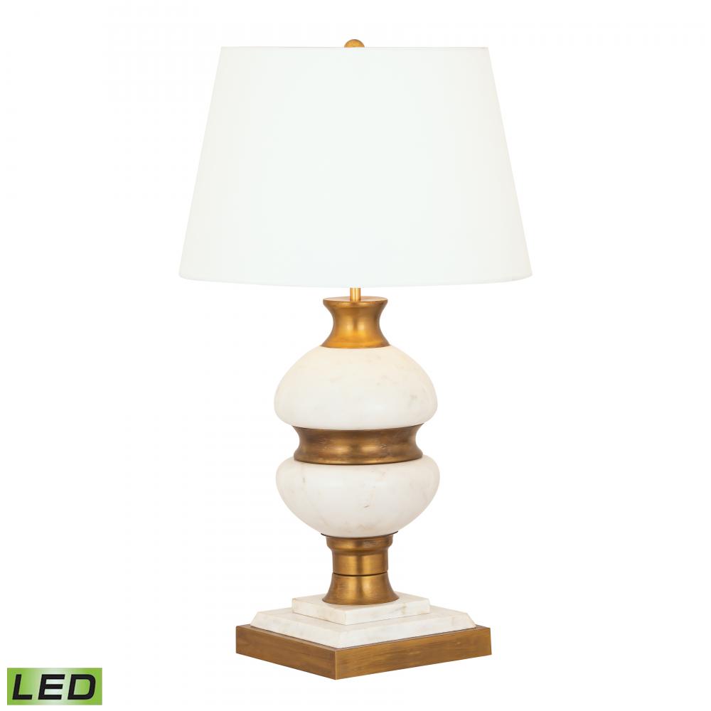 Packer 30'' High 1-Light Table Lamp - Aged Brass - Includes LED Bulb