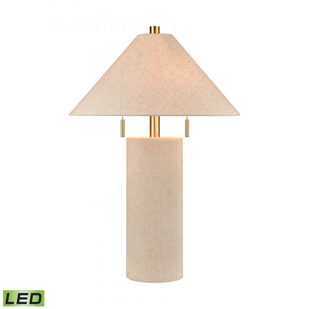Blythe 26'' High 2-Light Table Lamp - Linen - Includes LED Bulbs