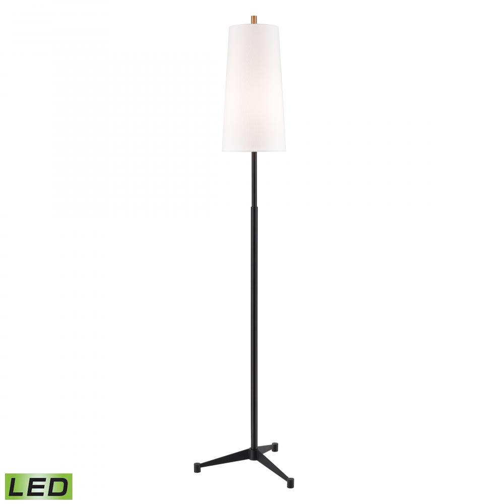 Matthias 65'' High 1-Light Floor Lamp - Matte Black - Includes LED Bulb