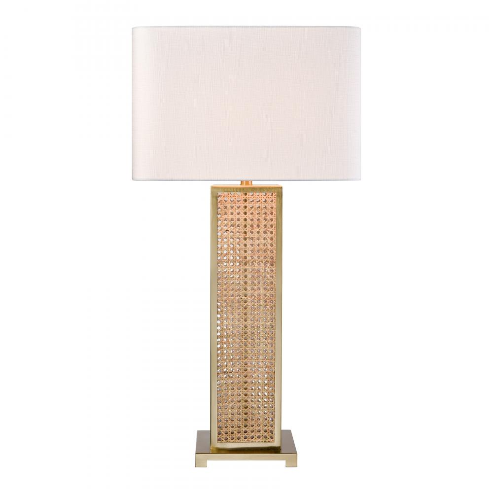Webb 36'' High 1-Light Table Lamp - Natural with Brass - Includes LED Bulb