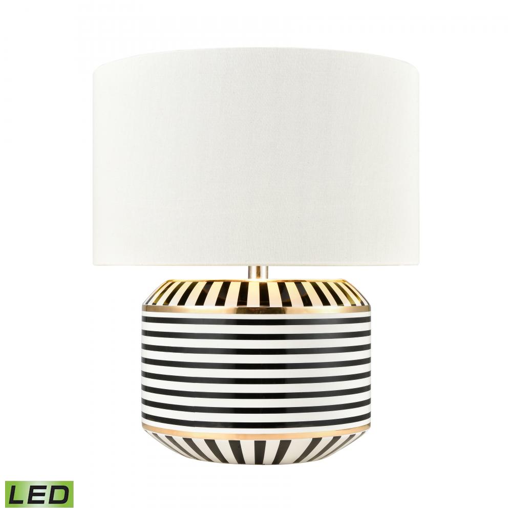 Lula Park 20'' High 1-Light Table Lamp - Black - Includes LED Bulb