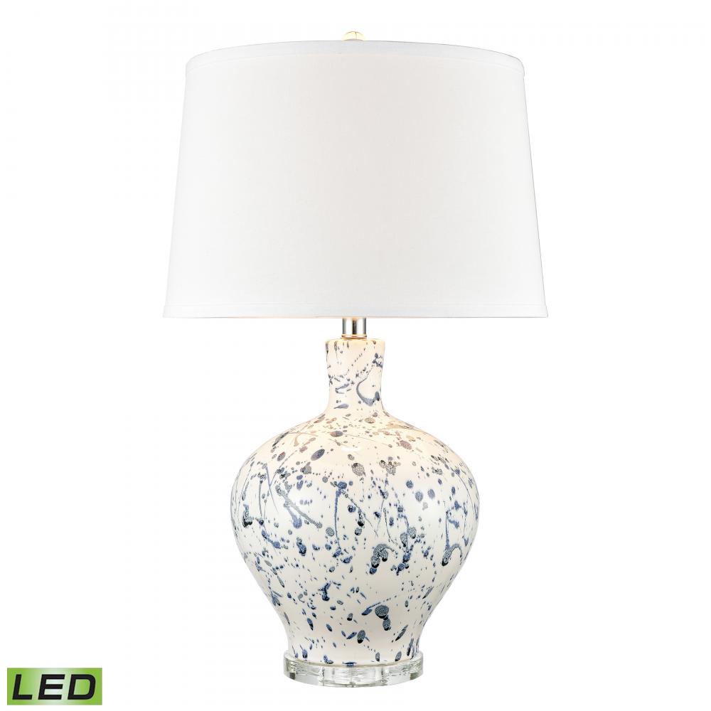 Rueben Crescent 27'' High 1-Light Table Lamp - Blue - Includes LED Bulb